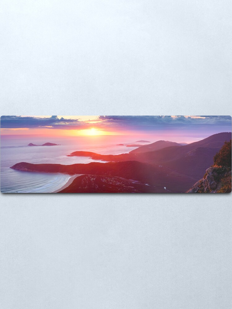 Alternate view of Sunset from Mt Oberon, Wilsons Promontory, Victoria Australia Metal Print