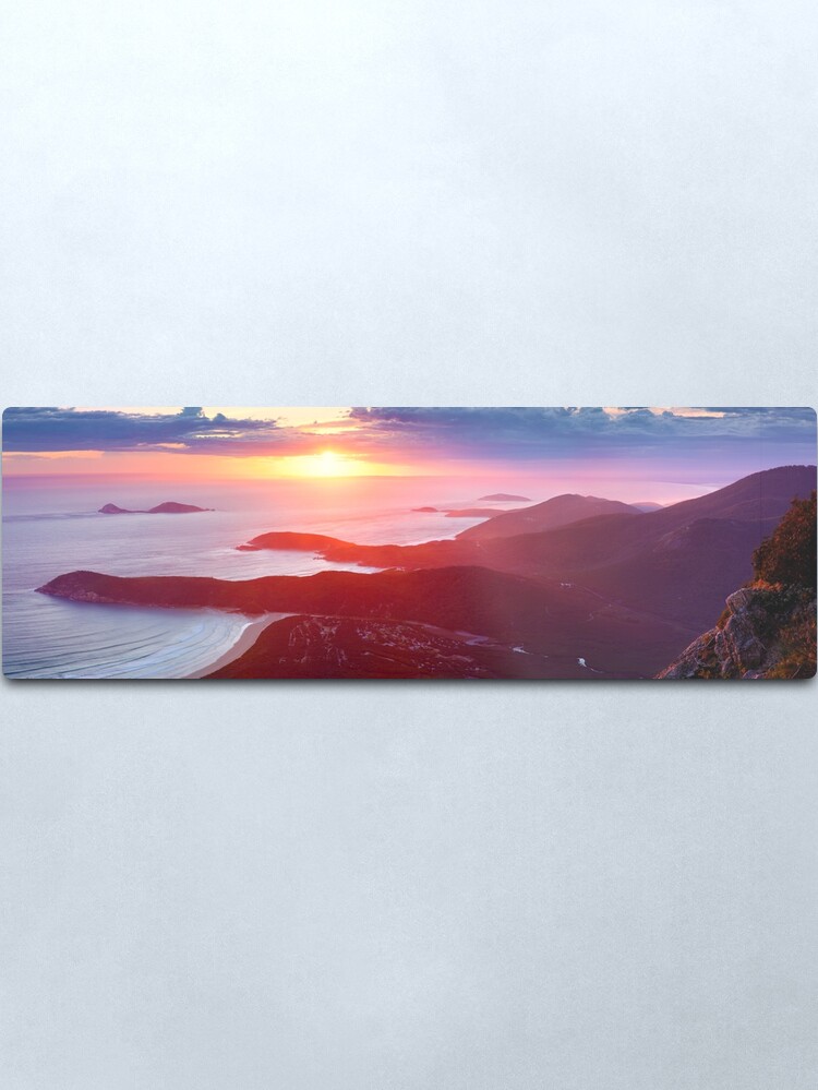 Alternate view of Sunset from Mt Oberon, Wilsons Promontory, Victoria Australia Metal Print