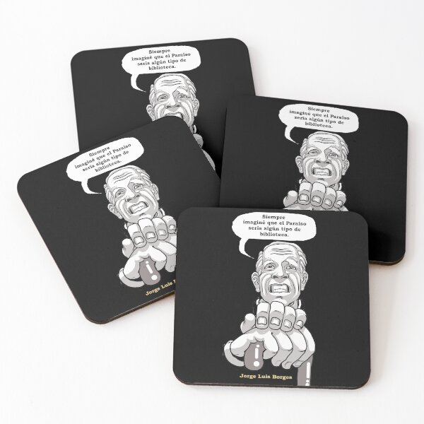 Item preview, Borges: Spanish "I always imagined that Paradise would be some kind of library". designed and sold by Madriguera.
