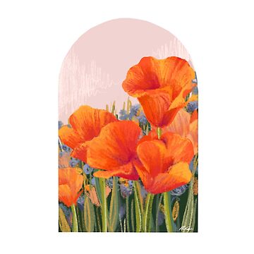 Artwork thumbnail, California Poppies Arch by Hannah Eberz