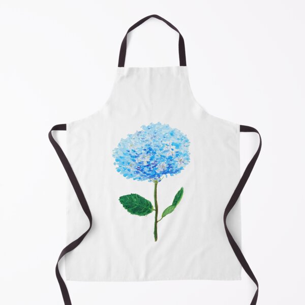 Item preview, hand painted abstract blue hydrangea watercolor designed and sold by ColorandColor.