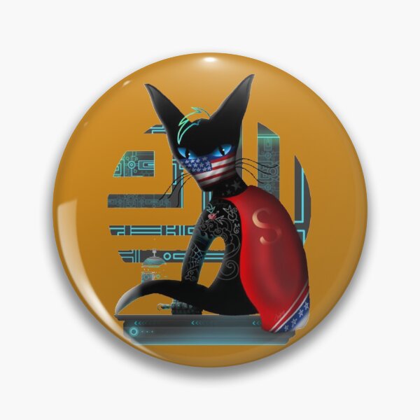 Item preview, Cyberpunk Ninja Cat designed and sold by PatelLayla.