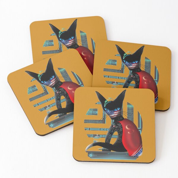 Item preview, Cyberpunk Ninja Cat designed and sold by PatelLayla.