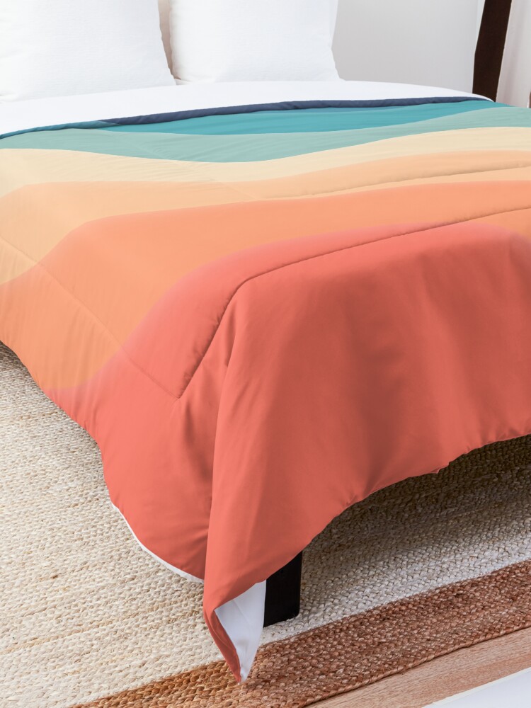 Alternate view of Retro color wave Comforter