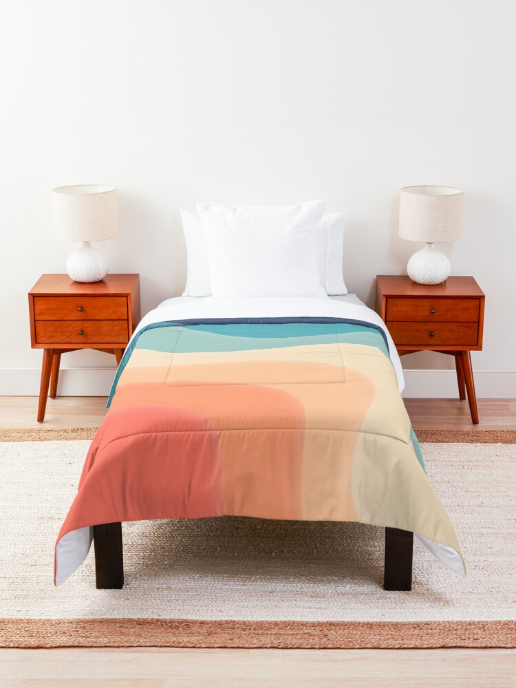 Alternate view of Retro color wave Comforter