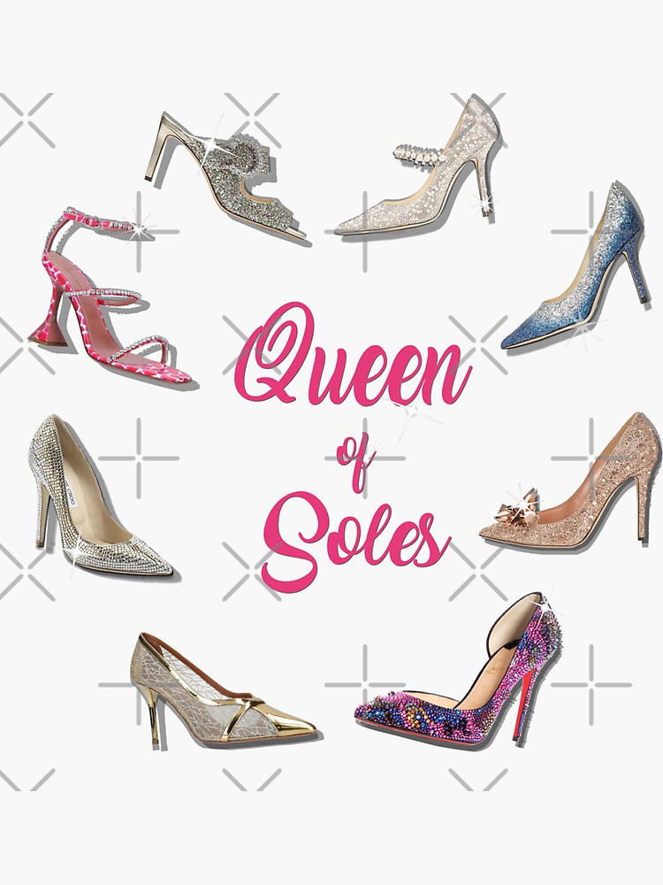 Pegatina for Sale con la obra Queen of Soles Tacones altos