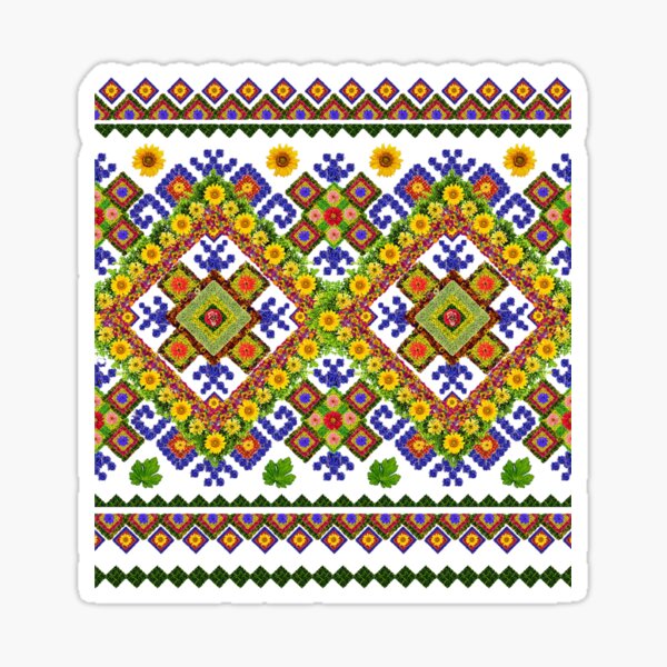 Ukrainian embroidery Sticker