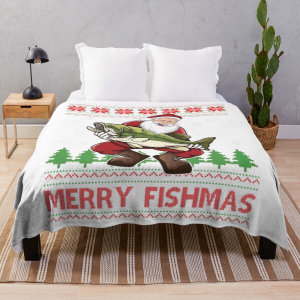 Item preview, Santa Fishing designed and sold by GeniusDesignArt.