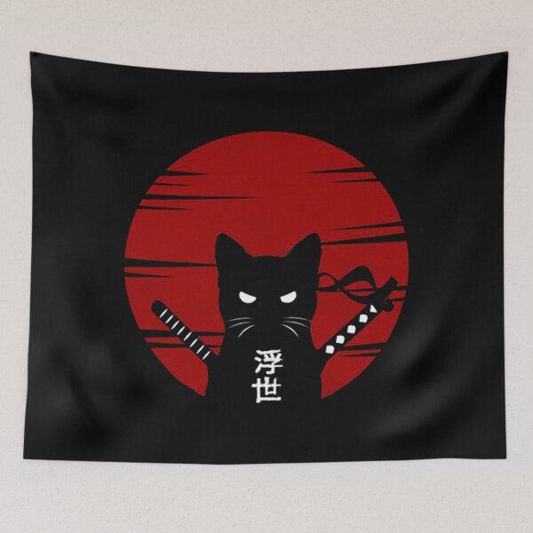 Aperçu de l'œuvre Chat ninja japonais créée et vendue par KhanWill.