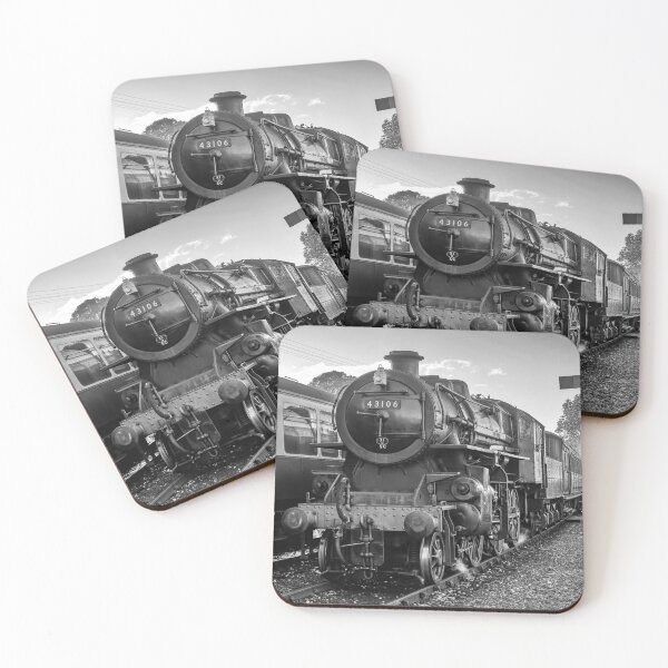Item preview, LMS Ivatt Class 4 - Blanco y negro designed and sold by Steve H Clark.