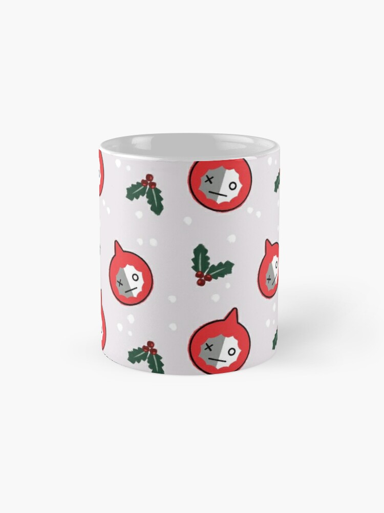 Alternate view of Space Robot Christmas Pattern BTS Van Army  Coffee Mug