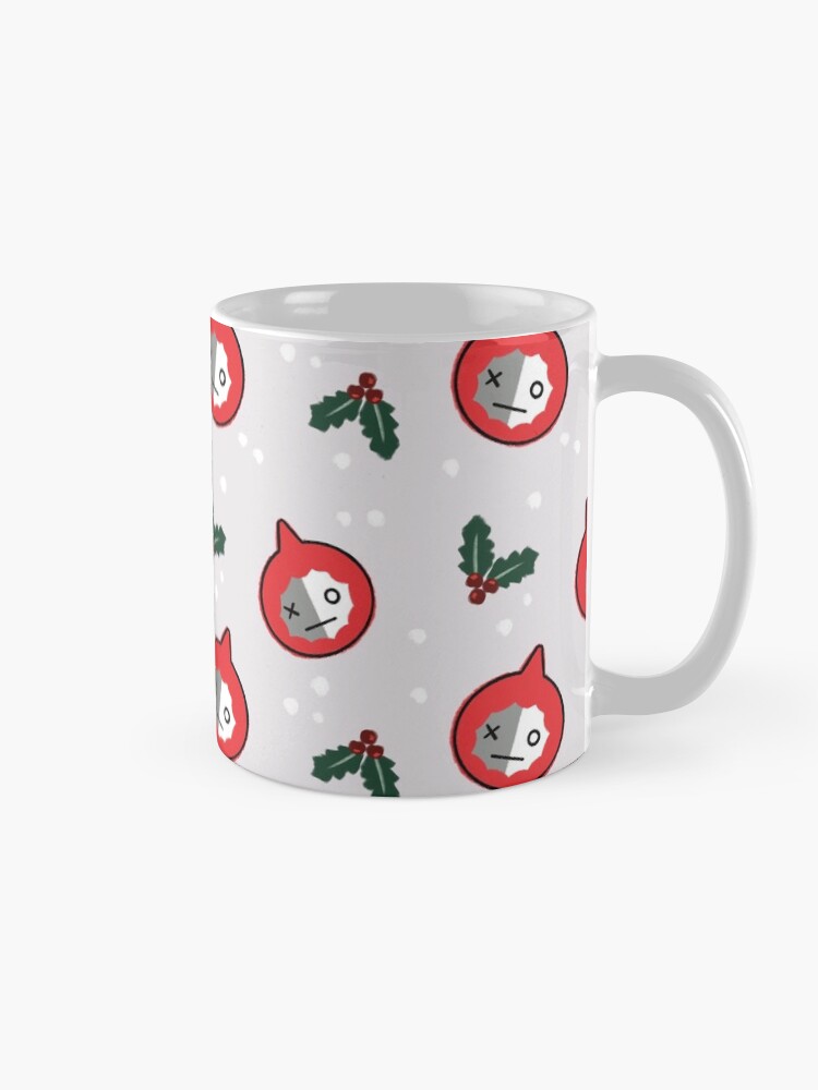 Alternate view of Space Robot Christmas Pattern BTS Van Army Coffee Mug