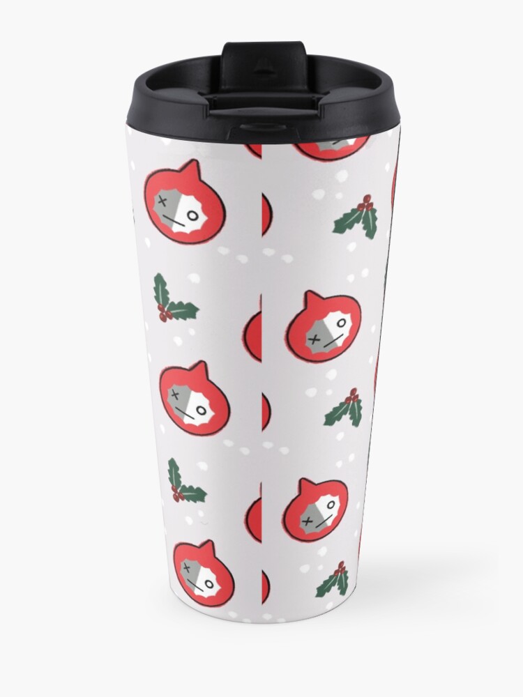Alternate view of Space Robot Christmas Pattern BTS Van Army Travel Mug