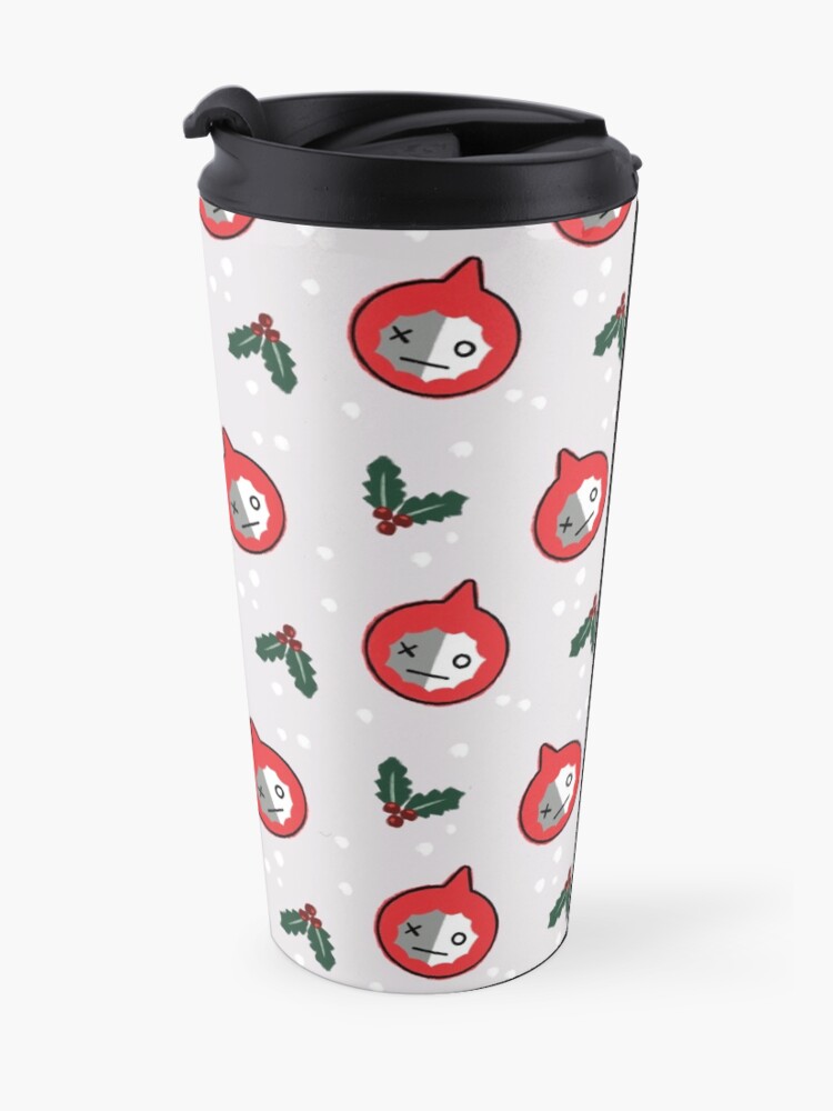 Alternate view of Space Robot Christmas Pattern BTS Van Army Travel Mug