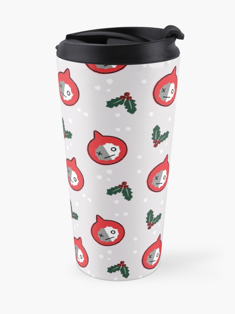 Alternate view of Space Robot Christmas Pattern BTS Van Army Travel Mug