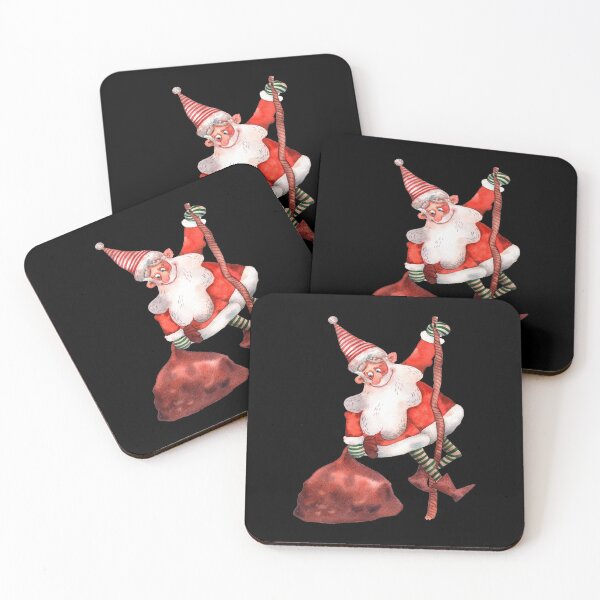 Item preview, Santa climbing down the chimney Christmas gift for kids or adults who believe in Santa designed and sold by BRtisticDesigns.