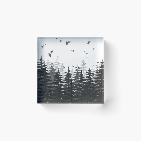 Item preview, Sky-like birds in the spruce forest designed and sold by JTTL.
