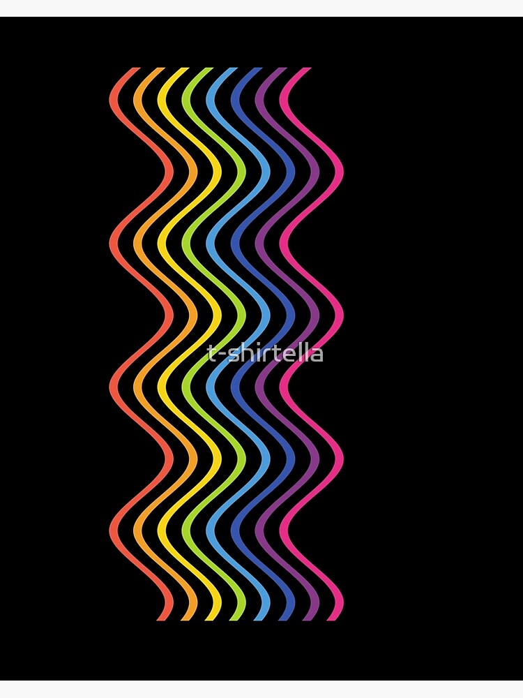 Line Design Color Wheel | Art Board Print