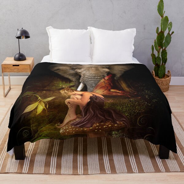 Item preview, Fairy and the elephant designed and sold by johnnyssandart.