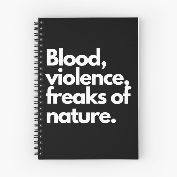 Item preview, Blood, Violence, Freaks of Nature - White Letter designed and sold by Voidorama.