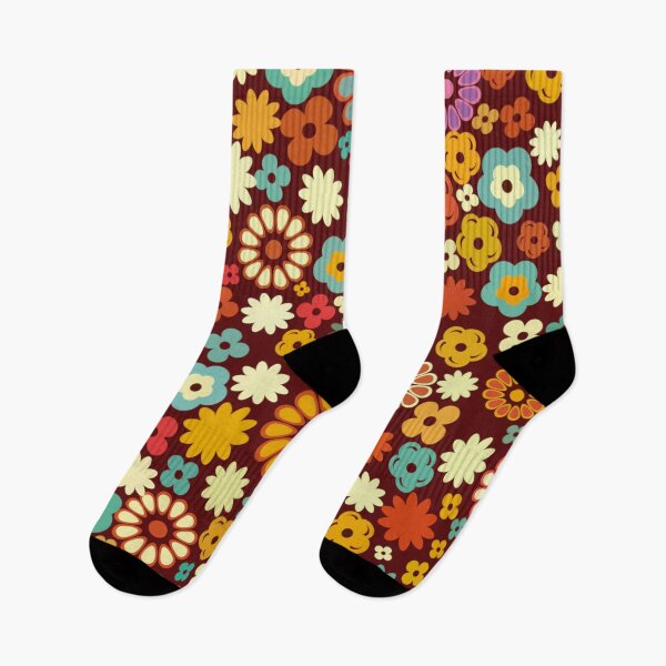Item preview, Retro floral floral pattern designed and sold by DerSenat.