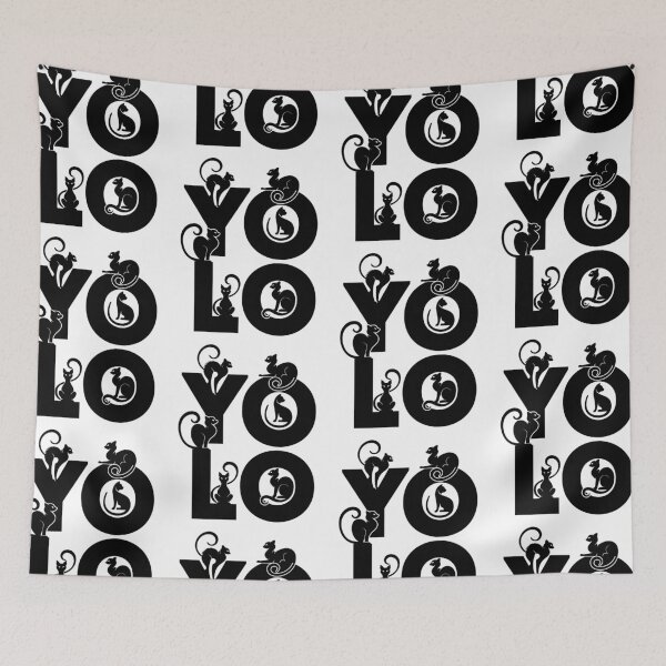 Item preview, Yolo | You Only Live Once Unless You're A Cat designed and sold by GravitiTees.