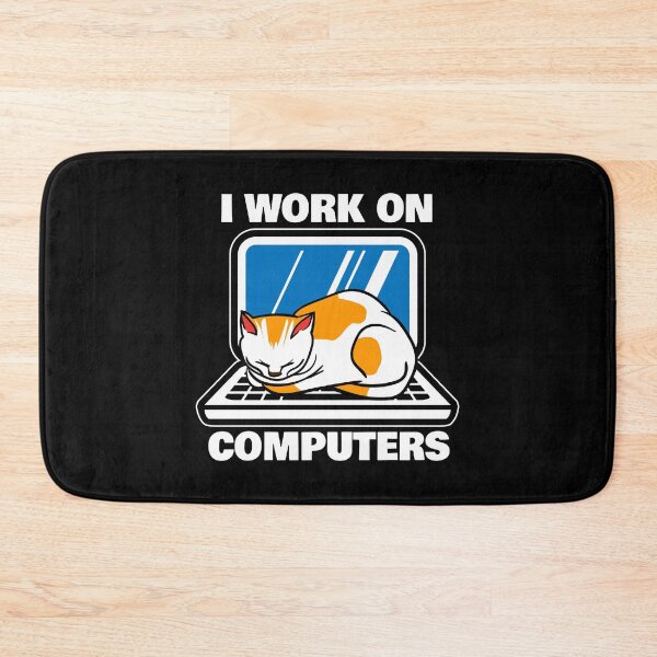 Item preview, Cat Kitten Computers Kitty Pet Lover Gift  designed and sold by 2blackcherries.