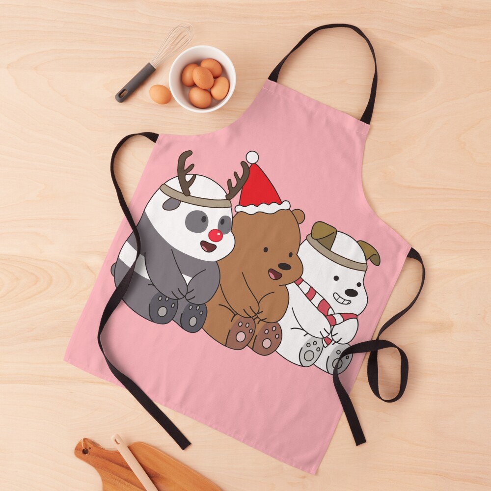 We Bare Bears Xmas Apron