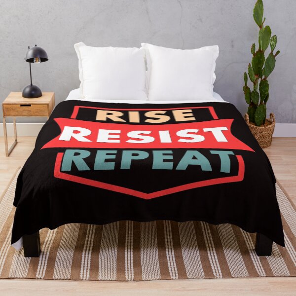 Item preview, RISE RESIST REPEAT - Cool Clean Text Effects Gift Ideas designed and sold by leo121687.
