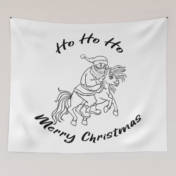 Item preview, HO Ho Ho Merry Christmas Unicorn Santa designed and sold by aventi24.