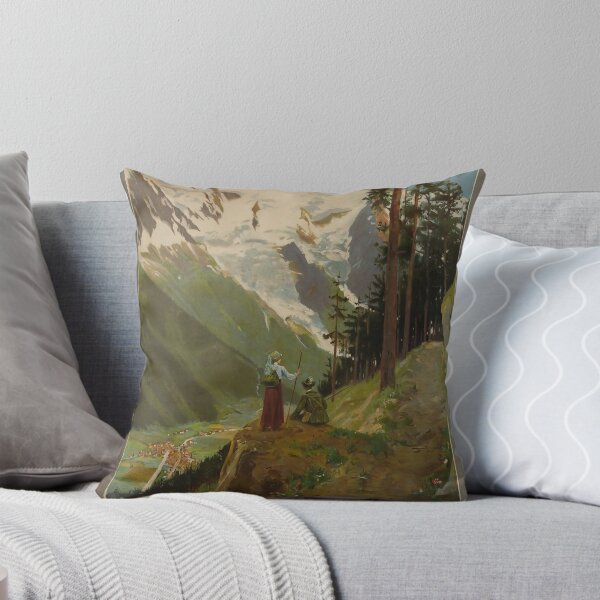 Item preview, retro classic PLM Mont Blanc Chamonix poster designed and sold by CorasPosters.