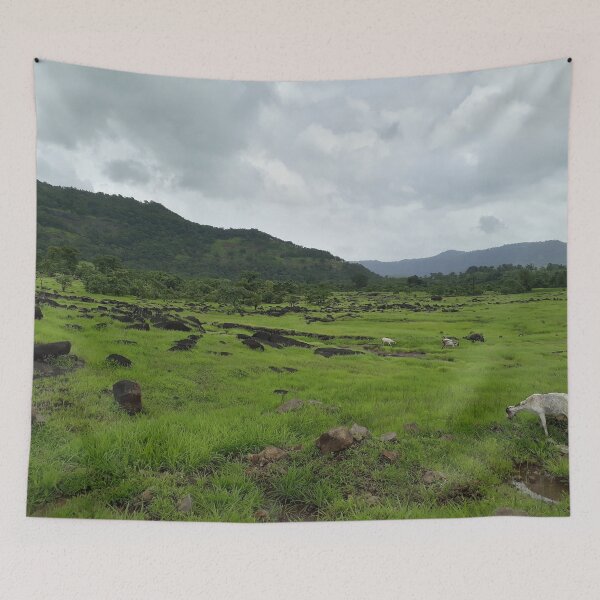 Item preview, Monsoon green Landscape designed and sold by PriyanDecor.