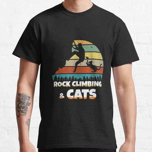  I Love Rock Climbing & Cats - Cute Climbing Sweatshirt :  Clothing, Shoes & Jewelry
