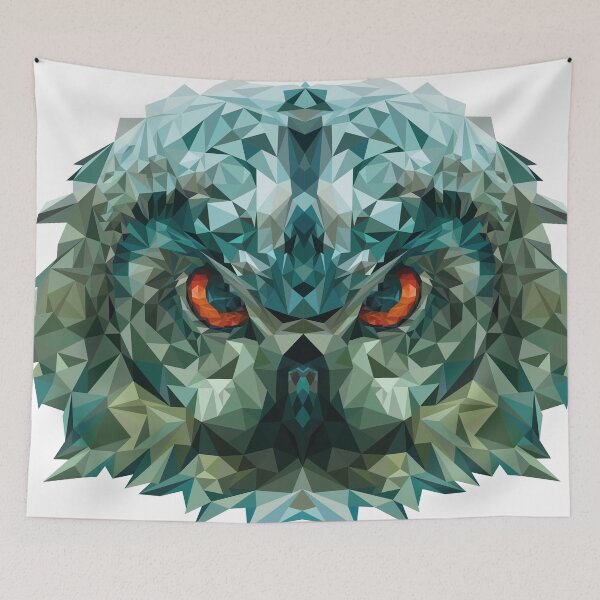 Item preview, Polygon owl designed and sold by Narikyoo.