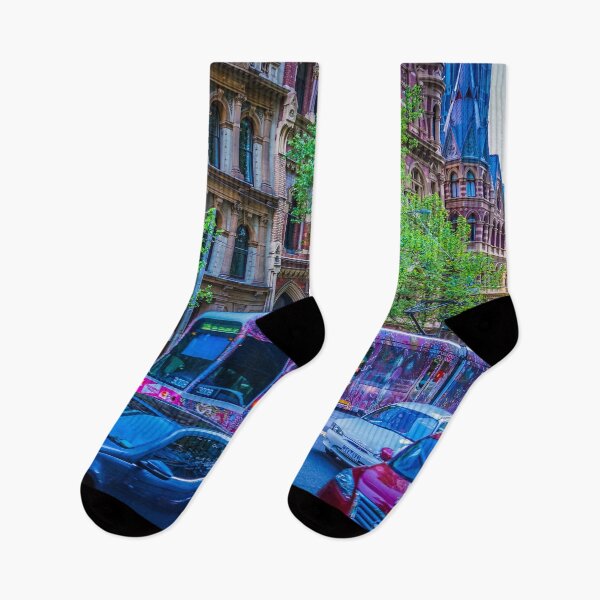 Item preview, Colourful Melbourne Tram on Collins Street, Melbourne designed and sold by Steven Jodoin.