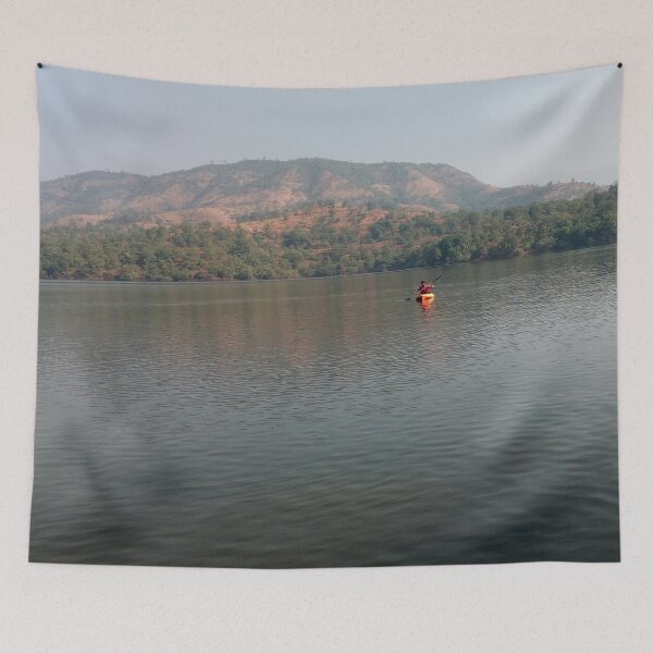 Item preview, Lake Nature Scene By The Mountains designed and sold by PriyanDecor.