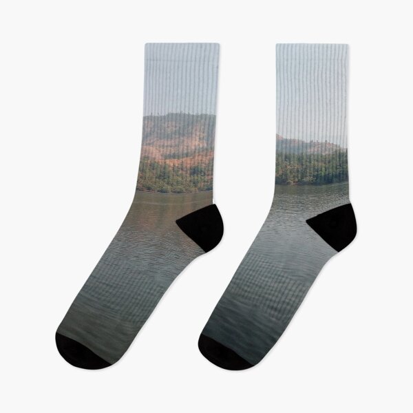 Item preview, Lake Nature Scene By The Mountains designed and sold by PriyanDecor.