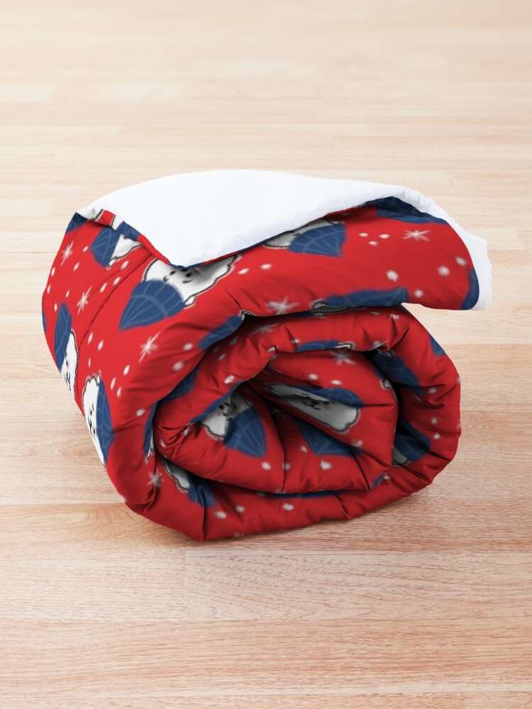 Alternate view of Sheep in Toque Christmas Pattern BTS RJ Jin Comforter