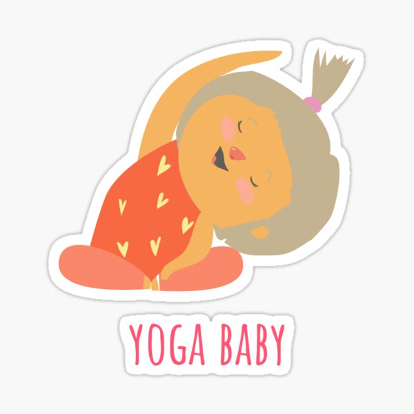 Item preview, Yoga baby girl, happy family designed and sold by TheVintageGuild.