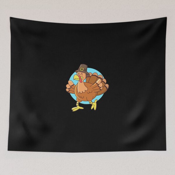 Item preview, Happy Turkey - Thanksgiving - Black designed and sold by Swirlstache.