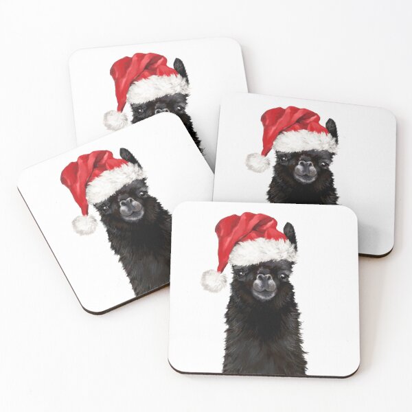 Item preview, Christmas Black Llama designed and sold by bignosework.