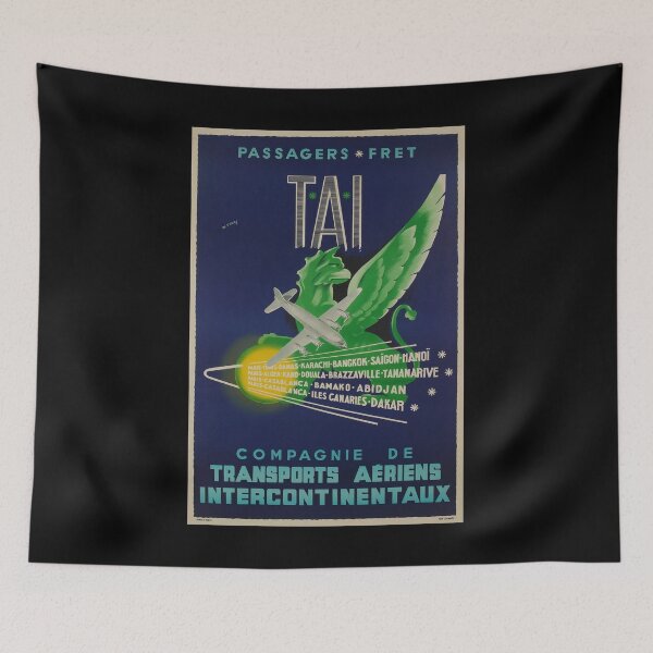 Item preview, retro classic Passagers Fret TAI poster designed and sold by CorasPosters.