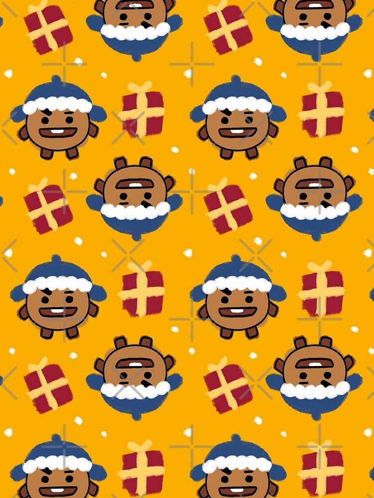 Shooky Gift Christmas Pattern BTS Suga by StellarTatter