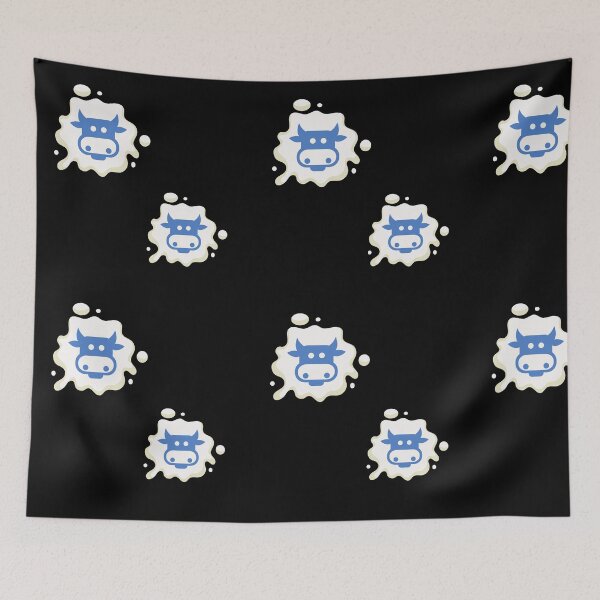 Item preview, Cute Funny Cow Blue Pattern designed and sold by kyds.