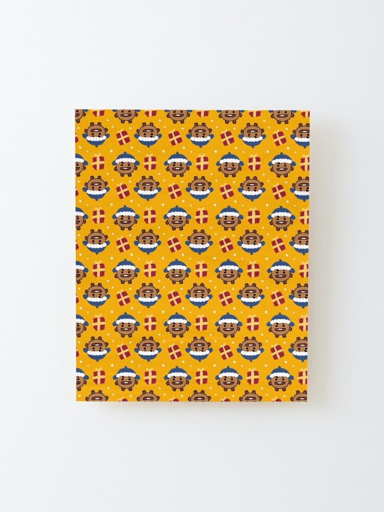 Alternate view of Shooky Gift Christmas Pattern BTS Suga Mounted Print