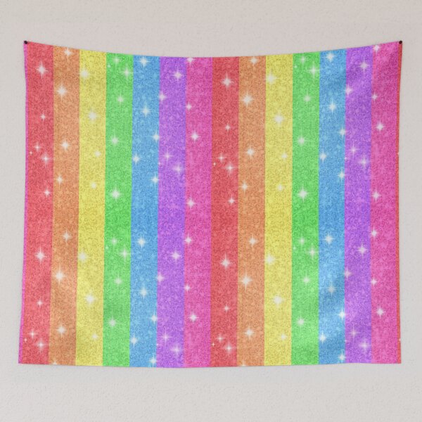 Item preview, Bold JRM Glitter Rainbow Stripes Vertical designed and sold by macey2cute.