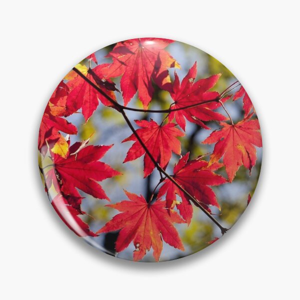 Item preview, Red Autumn Leafs In Fall designed and sold by PriyanDecor.