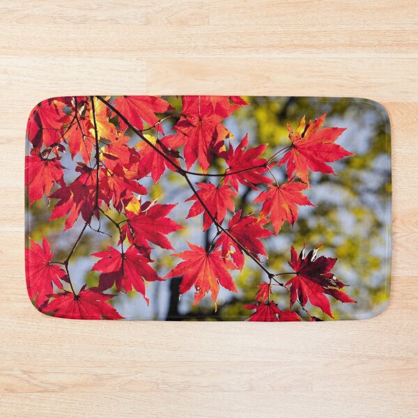 Item preview, Red Autumn Leafs In Fall designed and sold by PriyanDecor.