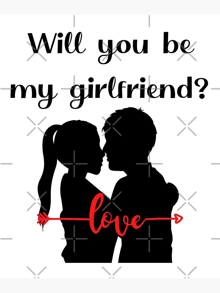 Will You Be My Girlfriend Digital Download Card Greeting Card