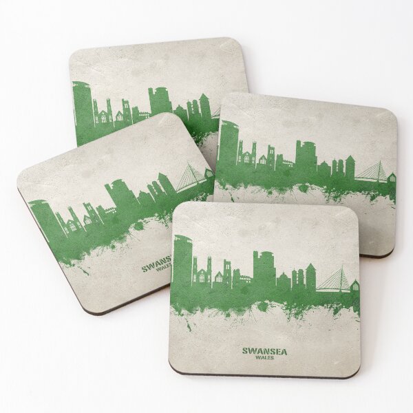 Item preview, Swansea Wales Skyline designed and sold by ArtPrints.